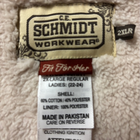 C.E. Schmidt Sherpa Hoodie Sweatshirt Jacket  Full Zip Size XXL NWOTS - Picture 4 of 9
